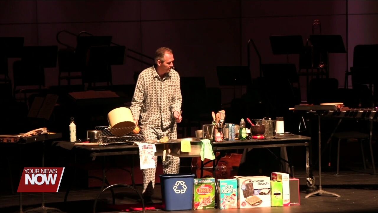 Lima Symphony Orchestra performs "Wall to Wall Percussion" with guest musician